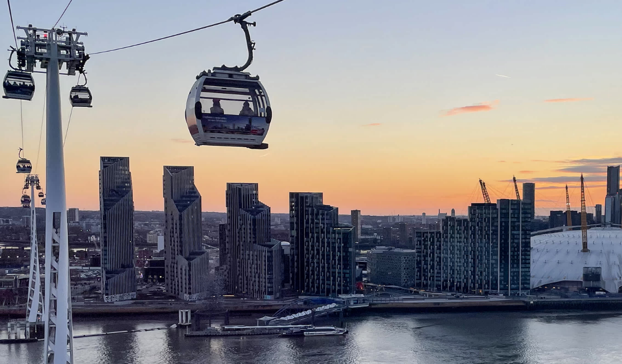 Greenwich Peninsula at dusk